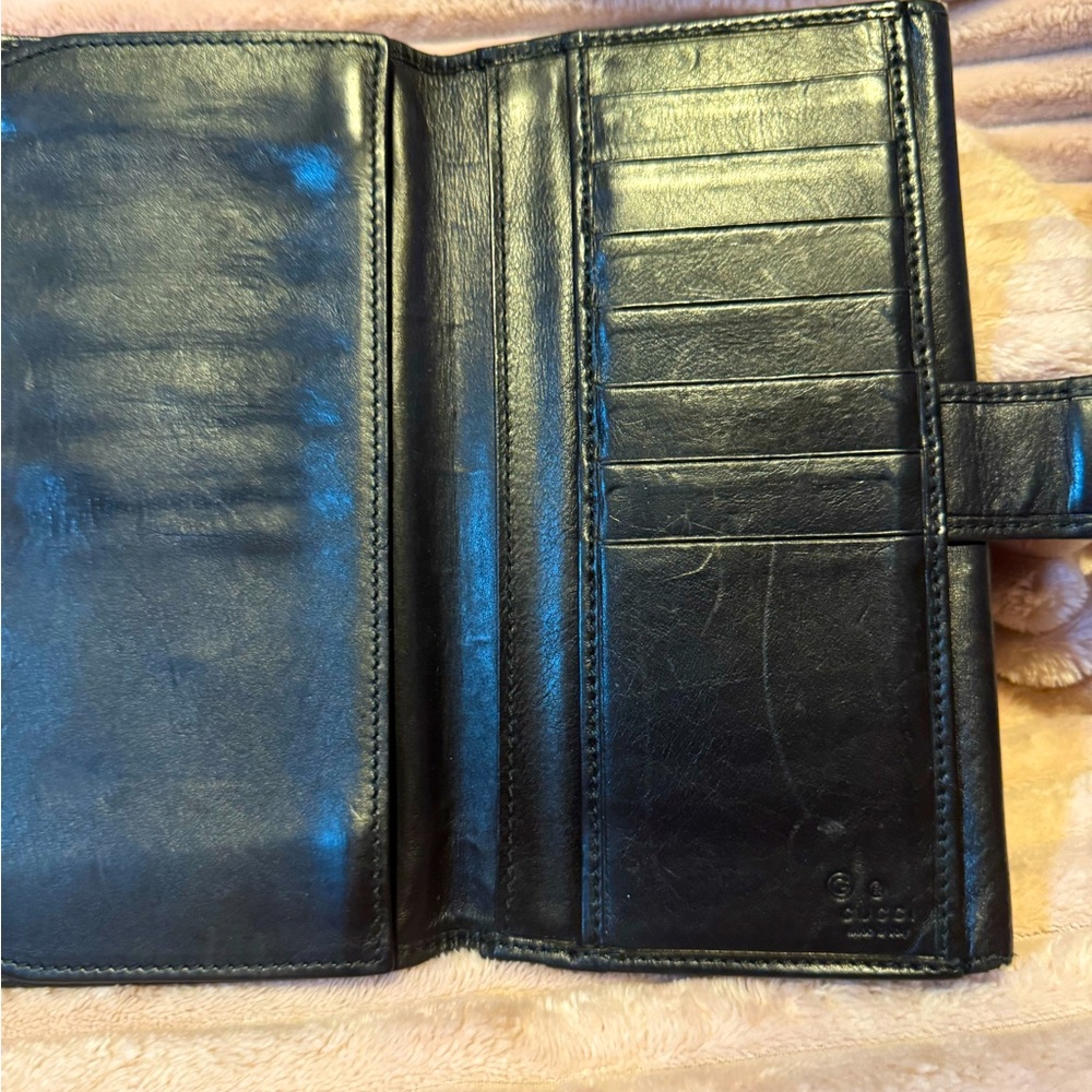 Gucci Continental Wallet Soho with Studded GG Logo - Vintage - Picture 7 of 13